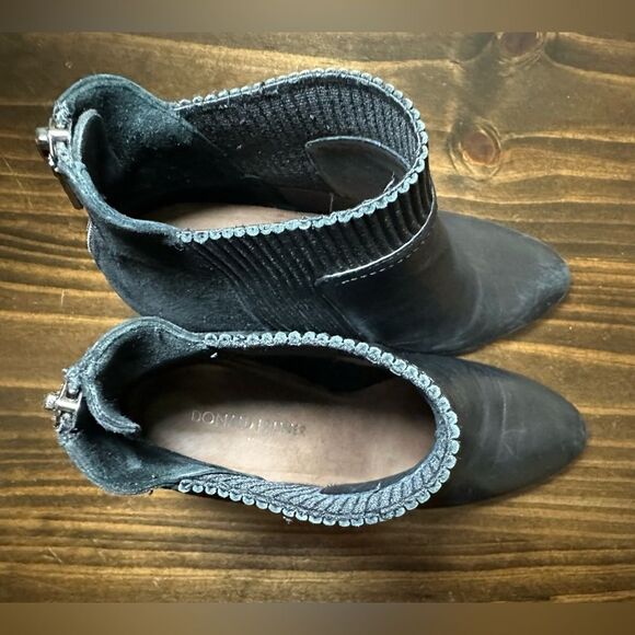 Donald Pliner Hudson Heeled Chelsea Ankle Boot Black Leather‎ Women's 7.5 - Picture 10 of 14